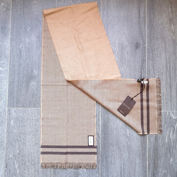 GG Jacquard Wool Scarf - Picture 2 of 6